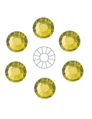 Home: 360pcs size ss20 (4.7mm) Olivine Preciosa MC 12-facet Iron-on ChatonRoses (HotFix Flatbacks) - Preciosa