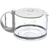 Capresso 4451.02 10-Cup Glass Replacement Carafe with Lid for Capresso Coffeemaker, White by Capresso