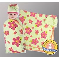 Posies swaddle blanket and cap set Sozo Kids