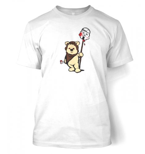 Something Geeky PP – Evil Ewok T-Shirt – Inspired By Star Wars  White