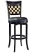 Kitchen & Housewares : Baxter Swivel Bar Stool Black Vinyl Black