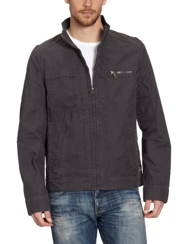 TOM TAILOR Herren Jacke 35200300010/cotton biker jacket, Gr. 52/54 (XL), Grau (2983) Preisvergleich