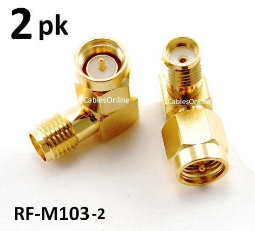 Cablesonline sma male to female right angle 90-degree a…