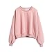 ROPALIA Teen Girl's Casual Crew Neck Sweatshirt Tops Outerwear
