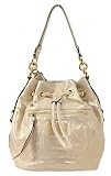 COACH Poppy Leather Shimmer Cinch (drawstring) Handbag Style 17926