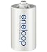 Sanyo eneloop Adapter (NCS-TG-D-2BP) Mignon (AA) auf Mono (D) AA-D Adapter von AA auf D Sanyo
