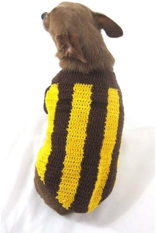 Hawthorn Football Club Hawks AFL Handmade Cotton Dog Sweater Pet Myknitt Dk901 Free Shipping (Medium)