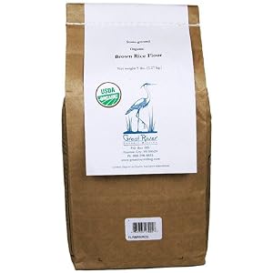 Organic Stone-Ground Brown Rice Flour - 5 lb. bag by Tropical Traditions