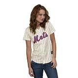 MLB Women's New York Mets David Wright Ivory/Royal Alternate Short Sleeve 5 Button Synthetic Replica Baseball Jersey Spring 2012  (Ivory/Royal, Medium)