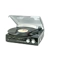 Roadstar TTR-8633 Plattenspieler (FM Tuner, Verst�rker, Riemenantrieb) silber