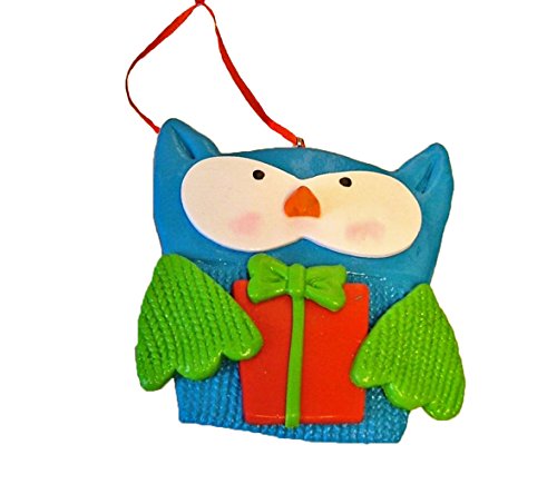 St. Nicholas Square Knitted Patchwork Owl Ornament St. Nicholas Square Knitted Patchwork Owl Ornament