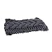 MERSUII™ Twist wave Wool Knitting Knitted Women Lady Girl Hat Headgear Crochet Flora Headband Head Wrap Hair Band Hairband(Dark Grey)