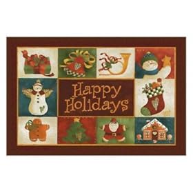  Milliken Happy Holidays Doormat 22 inch x 32