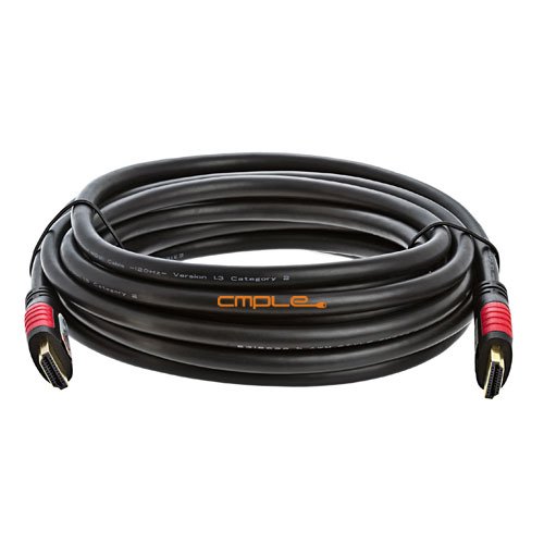 Cmple Ultra High Speed HDMI Cable, Black (15 feet)