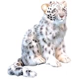 Snow Leopard Cub Plush Soft Toy
