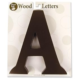 Trend Lab Brown 6" Tall Letter, Letter ATrend Lab Brown 6" Tall Letter