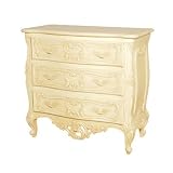 Maine Chateau Carved 3 Drawer Chest French Shabby Chic