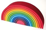 Grimm's Spiel Und Holz Large Wooden Stacking Rainbow (12 Pieces)