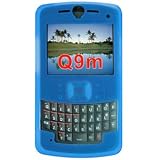 Motorola Q9M Silicone Skin Case (Covered D-Pad) (Blue)