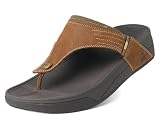 Men's FitFlop DASS in Antique Brown Leather.