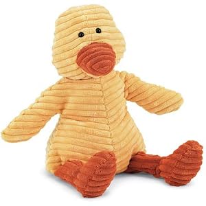 Plush Cordy Roys Yellow Duck 15 by 