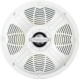 Bazooka MAC6502W 6.5-Inch Marine Coaxial Speaker (White) 