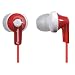 Panasonic RP-HJE120E1R In-Ear-Kopfh�rer (3,5 mm Klinkenstecker) rot