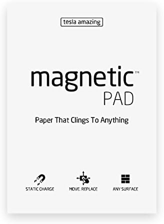 Brand New!! MAGNETIC PAD A4 (Stick without Any Adhesive, Stick to Any Surface) Eco-Friendly Material Self-Stick Notes Memo Note Paper Post It A4-size 50-sheet (White)
