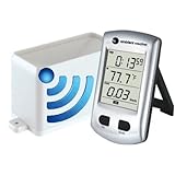 Ambient Weather WS-0202 Wireless Self Emptying Rain Gauge with Temperature and Atomic Time