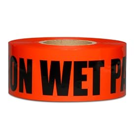 Honey-Can-Do TAP-01543 Barricade Tape, Caution - Wet Paint Tape, 1000-Feet Long, 3-Inches Wide, Red