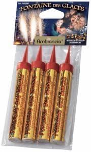 4 ICE FOUNTAIN OF BIG 45 BIRTHDAY CANDLES SEC ATMOSPHERE OF 12 CM by le tigre