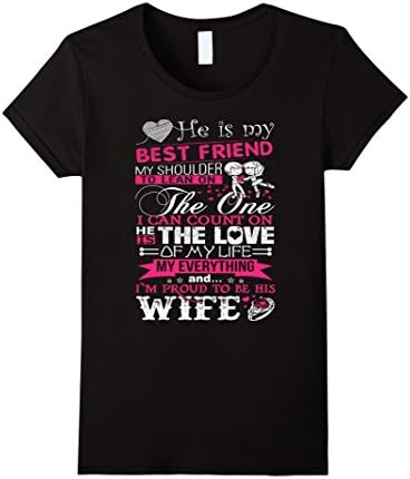 I'm Proud To Be His I Love My Awesome Husband Women's T-Shirt - Female Large - Black