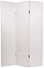 Beautiful Decorative Room Divider Partition - 6ft. White Faux Leather Snake Skin Privacy Folding Floor Screen