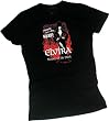 "I Won't Bite Hard!" -- Elvira - Mistress Of The Dark Crop Sleeve Fitted Juniors T-Shirt