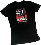 "I Won't Bite Hard!" -- Elvira - Mistress Of The Dark Crop Sleeve Fitted Juniors T-Shirt