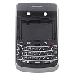 Full housing replacement (Black) for Blackberry Bold 9700 - Faceplate cover, middle cover, back cover and keypad
