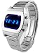TX4 Blue LED Watch - Cool New Model 70s Retro Chrome Digital - Limited Edition - Collectors Classic Model