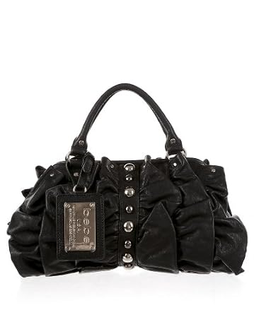 bebe Ruffle Studded Satchel from bebe.com