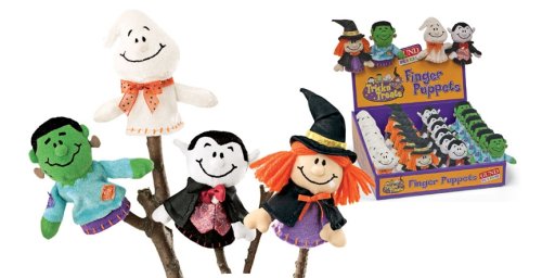 Childrens Toyshop  Toys : Trick'n Treat Fringer Puppet Set By Gund