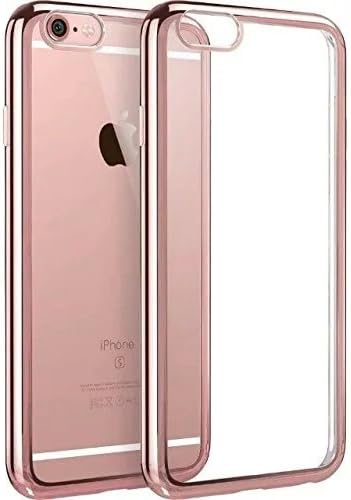 iPhone 6 Plus Case,Romandar [Twinkler Series] [Anti-Scratch] Premium Flexible Soft TPU Bumper Silicone Case with Electroplate Frame Fit for iPhone 6 Plus &amp; iPhone 6s Plus (5.5 inches) -- Rose Gold