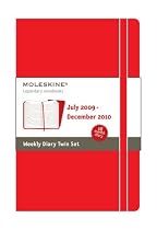 Moleskine Weekly Planner - 18 Month Red Twin Set (Moleskine Srl)