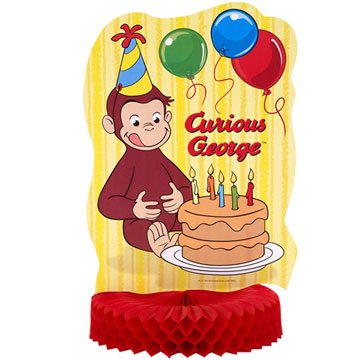 Curious George - Party Supplies - Honeycomb Centerpiece