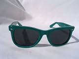 80's Glass Lens DARK GREEN Wayfarer Sunglasses / New Vintage Retro Mens Womens New Wave
