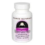 Source Naturals Horny Goat Weed Extract (Epimedium) 1000mg, 60 tablets (Pack of 2)