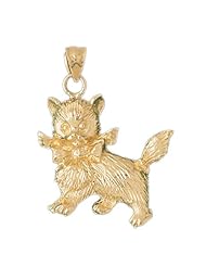 CleverEves 14K Gold Pendant Kitty Cat 10.9 - Gram(s)