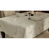 Silver Christmas Tree Design Dining Table Set for Large 6 Seater Tables (Includes tablecloth, table runner, placemats and napkins)