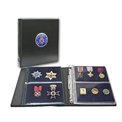 SAFE 7355 PREMIUM ALBUM f�r Orden & Ehrenzeichen & Abzeichen & Militaria & Sch�tzenabzeichen & Karnevalsorden im DIN A4 Format mit farbiger 3D Plakette und 3x Erg�nzungsbl�ttern SAFE 7356 - Ideal f�r Anstecker Anstecknadeln Buttons