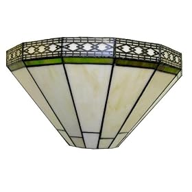 Tiffany-style 13-inch Ann Wall Lamp by Warehouse of Tiffany's