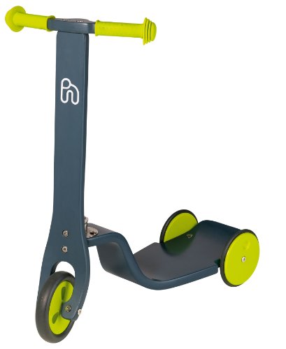 Imagen 1 de Hoppop 34130017 Scooti - Patinete de madera, color gris y lima