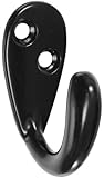 Stanley National Hardware V8006 2" Basic Single Robe Hooks in Black